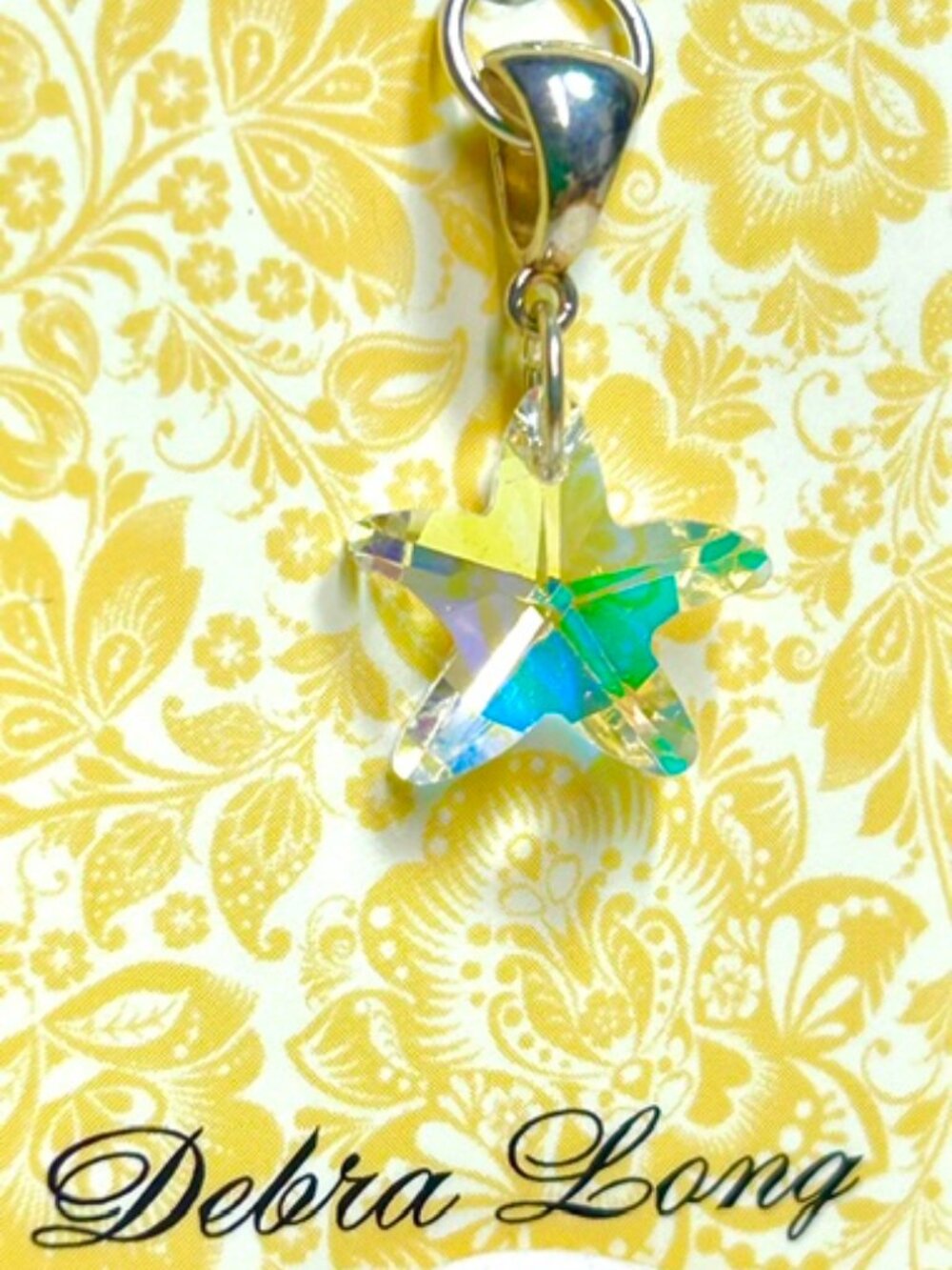 Swarovski Faceted Crystal Seafish Pendant
